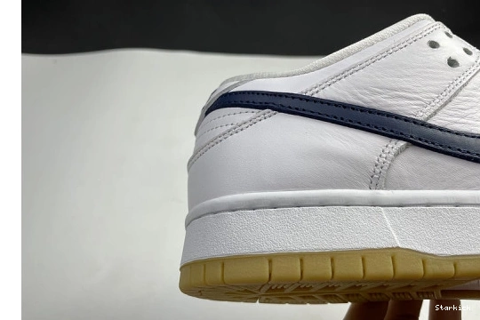 Navy Orange Nike Low SB White CZ2249-100 Dunk Label 1004